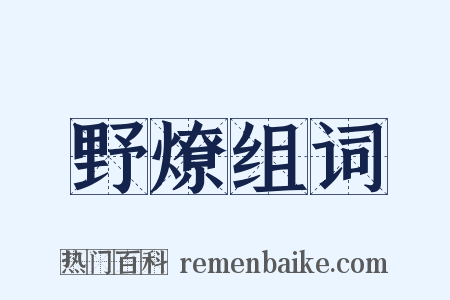 野燎组词是什么意思的图片